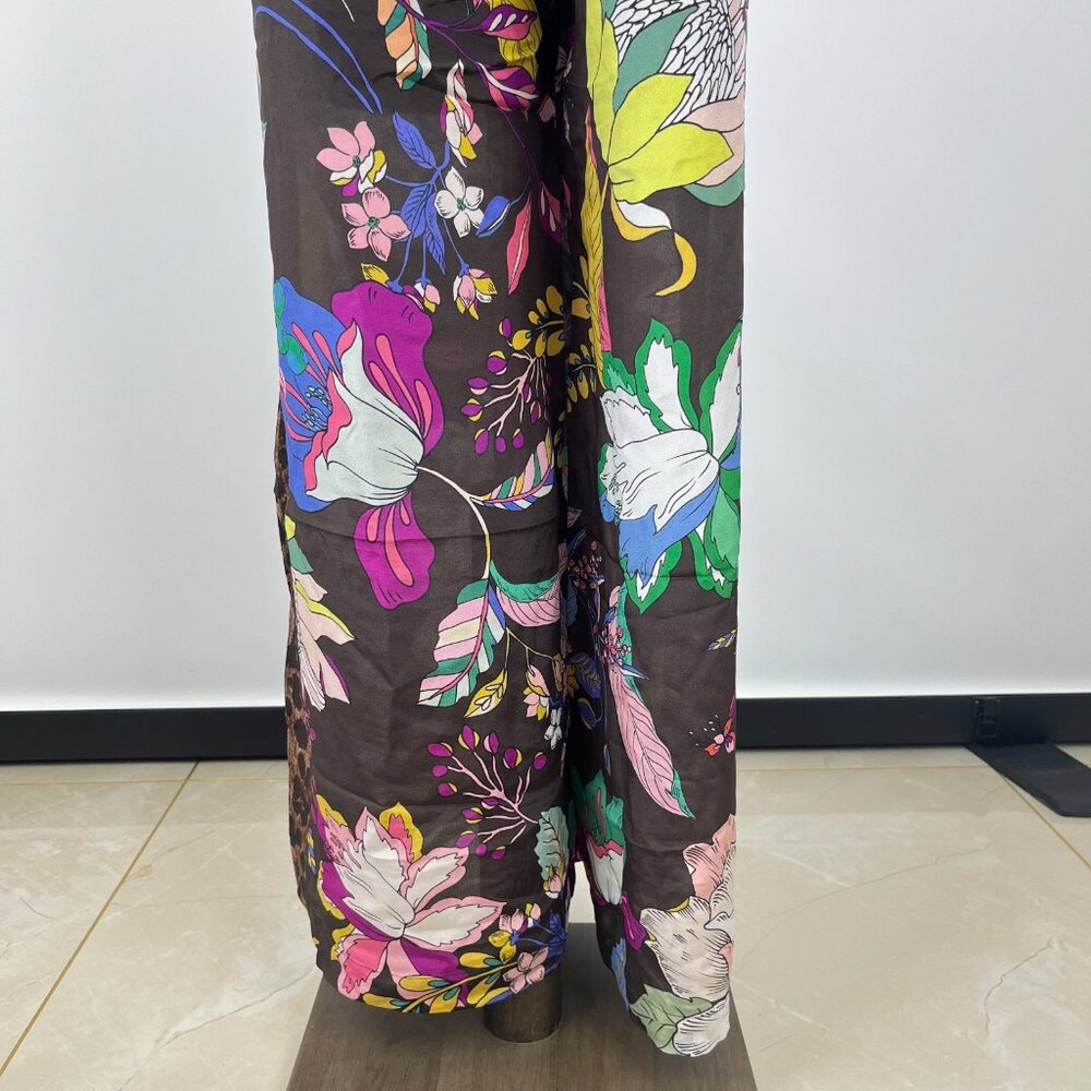 NWOT Johnny Was Workshop Arabella Silk Printed Lounge Pants Pull on Boho Chic S - Picture 8 of 10